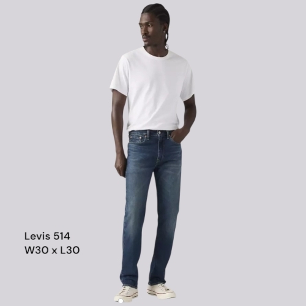 Levi's 514 Men's Distressed Straight Blue Jeans Sz 30 X 30